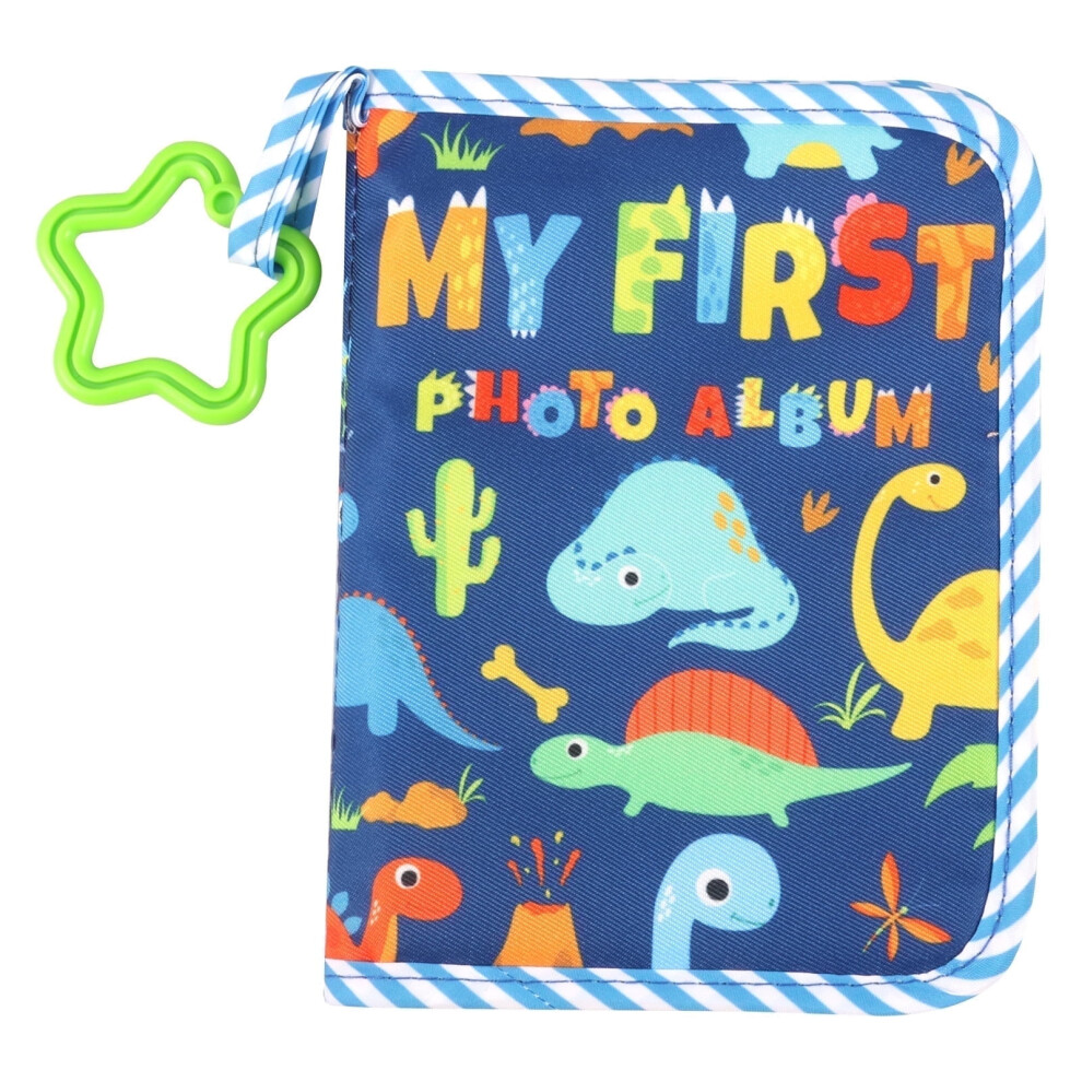 Soft Cloth Baby Photo Album Safe Baby Memory Album with Mirror Cute Toddler Family Memory Book Present Holds 17 Pictures for Kids Newborn Toddlers