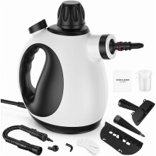 Handheld Steam Cleaner for Home - Pressurized Steamer Cleaning with High Pressure, Chemical-Free Multi-Purpose Portable Deep Windows, Couch(White)