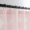 Ροζ κουρτίνα μπάνιου από δαντέλα Shabby Chic, 72x72", διάφανη vintage φλοράλ, με κυματιστή 2