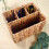 1 Set Woven Cutlery Holder Handmade Weaving Rectangular Shape Light Brown For Tableware Storage In Dining Room 6