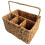1 Set Woven Cutlery Holder Handmade Weaving Rectangular Shape Light Brown For Tableware Storage In Dining Room 8