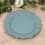 BalsaCircle 20 Dusty Blue Round 10" Plastic Dinner Plates Reef Design Disposable Tableware 1