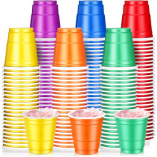 100-pack 2oz Christmas Mini Wine Glasses, Disposable Party Cups for Weddings, Holidays, Beer & Snacks