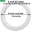 Lâmpada fluorescente circular T9 de 8 polegadas e 22 W, compatível com FC8T9/DX e FC8T9/DL, luz do dia 6400 K, base G10q de 4 pinos, pacote com 2 2
