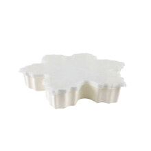 Home Decor Tray Cute Snowman Snowflake Covered Storage Container Platter Snack Tray Candy Cookies Candy Desserts