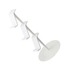 3-Lagiger weißer Spiel-Controller-Halter, ABS-Stahlhalterung, 755 g