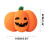 Abóbora de pelúcia de Halloween com expressão de terror (1 peça) 5
