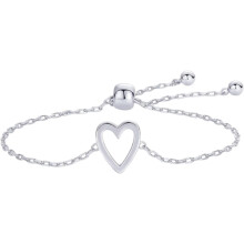 14k Gold Plated Heart Charm Bracelet Set for Women 2-Piece