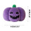Abóbora de pelúcia de Halloween com expressão de terror (1 peça) 7
