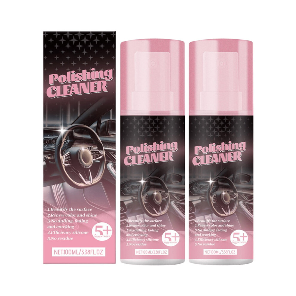 Leather & Plastic Interior Care Polish Â Fast-Acting, Glossy, 100Ml Protective Coating For Car Interior Cleaner & Restorer 9149926257165