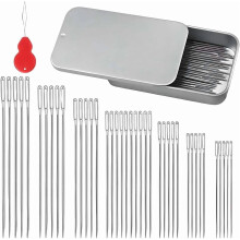 Steel Sewing Needles Kit Stainless Steel 40pcs 7 Sizes
