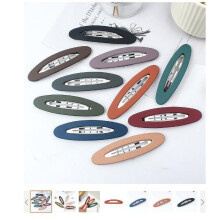 WEUVEB 7-teiliges Set großer, matter Haarspangen mit Schnappverschluss, flache Haarspangen mit schlichtem Design für Frauen und Teenager-Mädchen