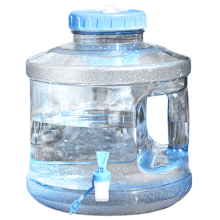 2-gallon waterfles met kraan, transparante campingwaterkan met handvat – geschikt voor buitenactiviteiten, wandelen en drinkwateropslag