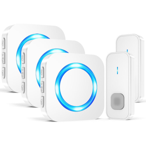 Wireless Waterproof Doorbell 1300ft Range 55 Chimes 5