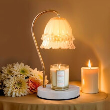 Electric Fragrance Candle Warmer Lamp with Timer & Dimmer – Compatible with standard candles, Mom/Christmas/Birthday/Housewarming Gift
