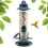SWSMSZ Squirrel Proof4-Perch Finch Ταΐστρα Πουλιών με Σωλήνα και Κάλυμμα Βροχής, Χωρητικότητα 15 1