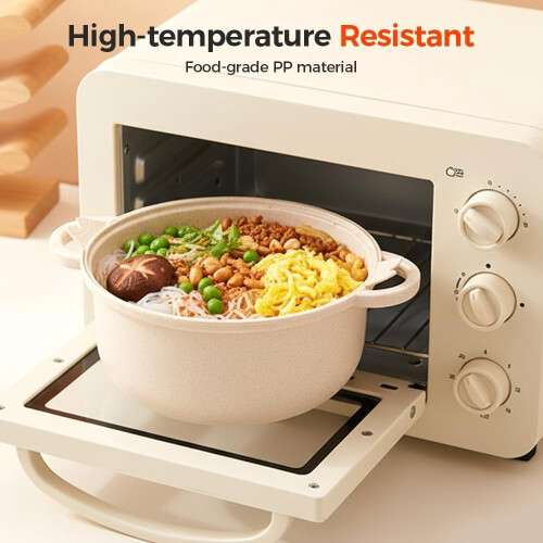 Tigela para ramen de micro-ondas com escorredor e conjunto de utensílios. 2