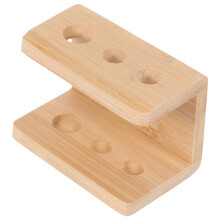 Porte-brosse à dents de salle de bain en bambou, bords arrondis, simple et élégant, 1 pièce