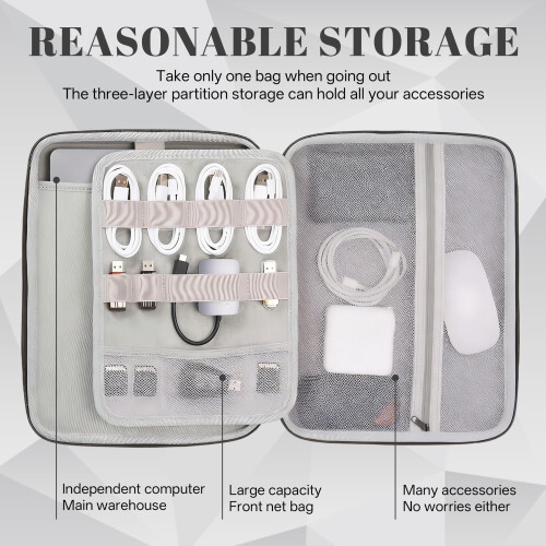 Bolsa para laptop GASTROPOD de 15,6 a 16 polegadas, capa impermeável em camurça sintética com forro de lã e compartimentos — compatível com 2