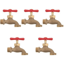 Outdoor Faucet Vintage Copper Water Spigot 5pcs