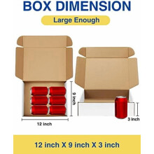 12x9x3 in Shipping Boxes (22 Pack), White Corrugated Mailers for Books, Shoes, Gifts – Compatible with Small Business Packaging