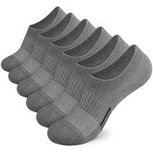No Show Socks Naisten urheilulliset pehmustetut matalavartiset urheilujuoksun nilkkasukat naisille, 6 paria