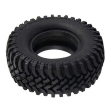 Svart gummidäck för 1/10 skalamodellbil 100 mm 1 st