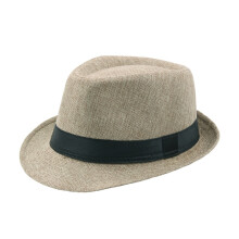Simplicity Fedora-hoeden met brede rand voor mannen, vrouwen en unisex. Tijdloze klassieke Manhattan gestructureerde gangster trilby fedora-hoed.