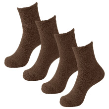 Chaussettes duveteuses pour hommes, chaussons confortables et moelleux, chaussettes d'hiver chaudes et douces, chaussettes de nuit confortables