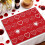 Sets de table pour la Saint-Valentin, Décorations de table pour la Saint-Valentin, Sets de table à thème, Accessoires pour une table romantique 4