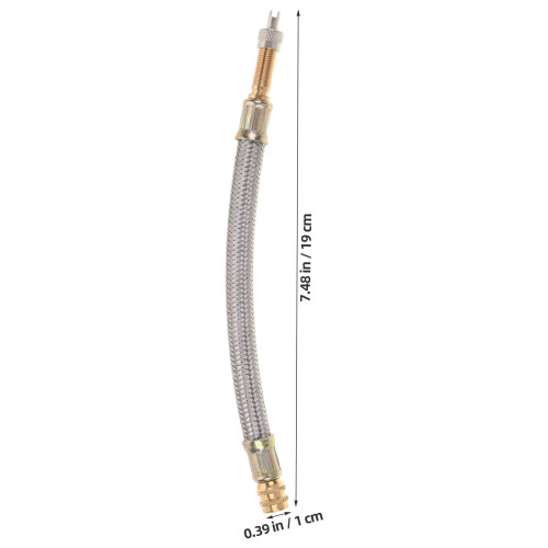 FRCOLOR2Pcs Σωλήνας επέκτασης βαλβίδας ελαστικού Βαλβίδες επέκτασης δρόμου εύκαμπτες 1