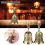 Hand Bell Floral Pattern 4.5 Inch Clear Loud Sound 2