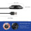 USB Condenser Conference Microphone Compatible with Windows PC, Laptop – Portable, Mute Function 2