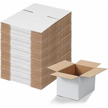 Verzenddozen 7x5x5 inch, wit, gegolfd, set van 40
