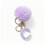 Porte-clés pendentif alphabet pompon violet 26 lettres 4