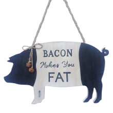 Wooden Handicraft Wall Decoration Wooden Farm Cow Sheep Pig Decoration Creative Farm Animal Home Pendant