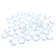 Conjunto de 50 botões coloridos de plástico transparente para camisas, suéteres e estofados infantis.