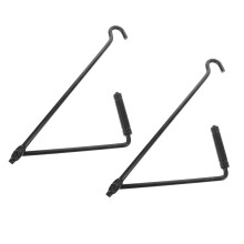 OUNONA 2pcs Automotive Jack Part Trailer Jack Metal Handle Extension Replacement Lift Jack Handle Rv Accessory Jack Crank For Truck