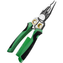 8-in-1 Wire Stripper Pliers with Voltage Tester – Cutting, Stripping & Crimping Tool, Comfort Grip for DIY & Electrical Work