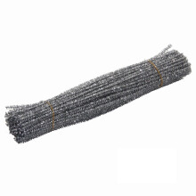 100Pcs Pipe Cleaners, Pipe Cleaners for crafts, Craft Supplies Chenille Stems for Art&Craft Christmas Handmade DIY projects 2-Glitter Silver