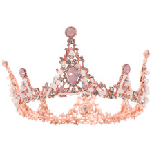 Elegantes, handgefertigtes, rundes Brauthaarband mit Strasssteinen – Haaraccessoire für die Hochzeit