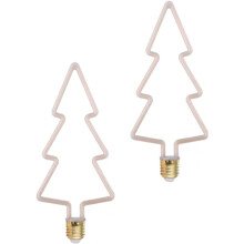 Lot de 2 ampoules LED à filament 4W E27, ampoules décoratives rétro à lumière douce pour vitrine