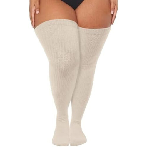 Κάλτσες Plus Size Μέχρι τον Μηρό Γυναικείες Κάλτσες Μέχρι τον Μηρό Μαλακές Κάλτσες