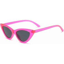 Lunettes de soleil rétro vintage œil de chat étroit pour femmes, monture en plastique.