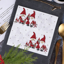 20pcs Plaid Disposable Christmas Napkins for Fall, Halloween, Thanksgiving & Party – Compatible with Holiday Decor
