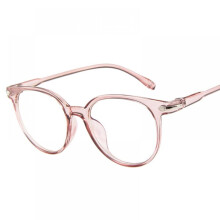 Elegante ovale Damenbrille in Bonbonfarben mit klaren Gläsern (ohne Sehstärke)