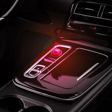 Luce d'atmosfera USB per auto, mini cristallo trasparente che cambia colore, carina, facile da installare, decorazione per interni auto, regalo