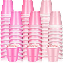 Paquete de 100 vasos de plástico de 2 oz para chupitos, mini vasos desechables de 2 oz para fiestas, bodas, Halloween, Acción de Gracias,