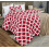 Red twin comforter set down alternative 2 pcs 1