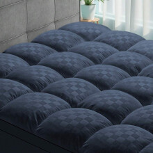 Mattress Topper - Ultra Plush Pain-Relieving with Cooling Tech, 8-21 Inch Deep Pocket, Luxurious Overfilled Down-Alternative for Bedroom Mattresses